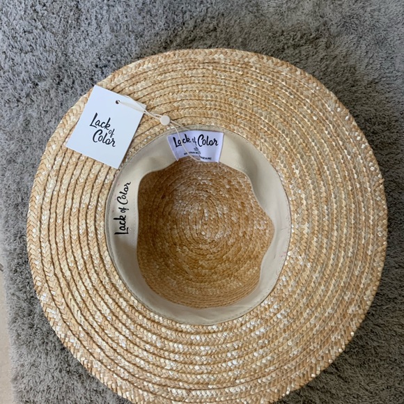 Lack of color Spencer Boater Hat (Small) - Picture 3 of 4